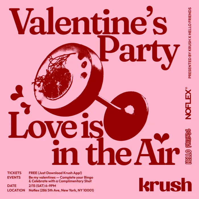Valentine’s Party 💗 event poster