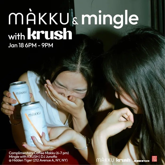 Mákku & Mingle w/ KRUSH event poster
