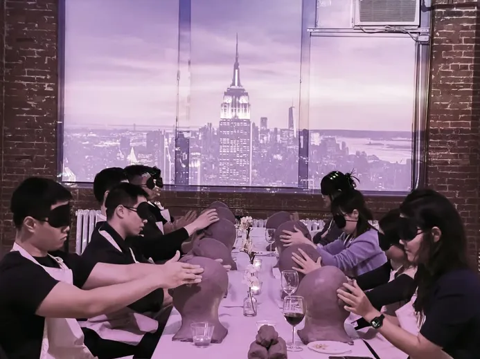Krush Sculpture without sight event in New York